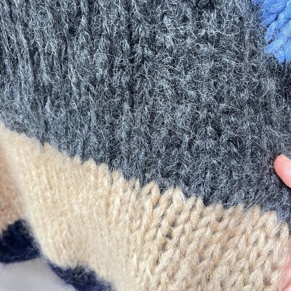 Ganni XS Julliard Striped Mohair Blend Sweater - Picture 2 of 5